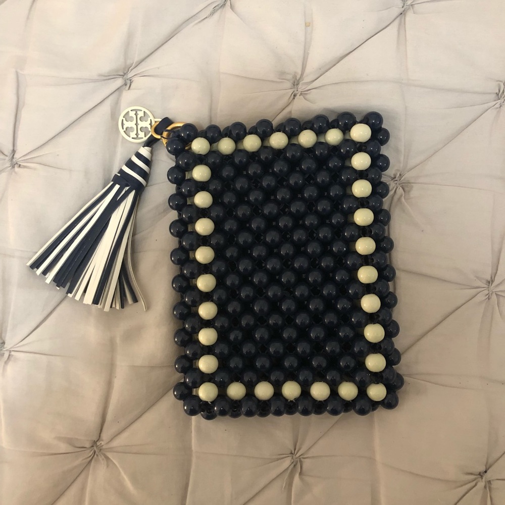 Tory Burch beaded pouch